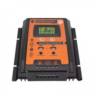 PWM 30A 12V 24VDC Carica solare regolatore di regolazione della batteria del regolatore del regolatore solare con display LCD a doppia uscita USB