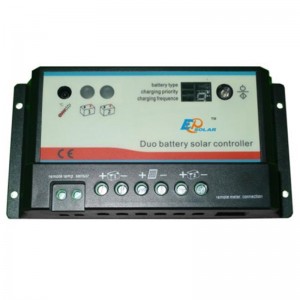Controller di carica solare a doppia batteria EPVEVER 10A20A REGOLATORE DUO-BATTERIA CON METER LCD REMOTO MT-1 EPSOLAR EPIPDB-COM
